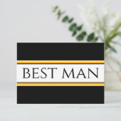 ベストマン スポーティ ブラック イエロー ホワイト レース ストライプ (スタンド正面)