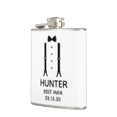 ベストマン ブラック ボウタイ フラスク (左)