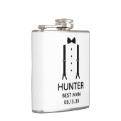 ベストマン ブラック ボウタイ フラスク (右)