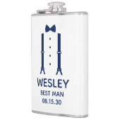 ベストマン ブルー ボウタイ フラスク (左)