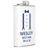ベストマン ブルー ボウタイ フラスク (右)