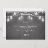 ベストマン メイソンジャー ストリング ライト 招待状 (裏面)