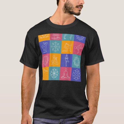 ベストヨガバックプリント3 Tシャツ (正面)