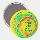 ベストレトロアートで生サイケデリック活ポップ・アートの マグネット (正面/裏面)