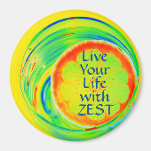 ベストレトロアートで生サイケデリック活ポップ・アートの マグネット (正面)