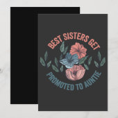 ベスト姉妹がアンティ・ファニー・プレグナントに昇格 招待状 (正面/裏面)