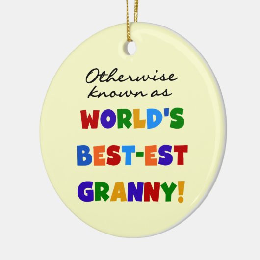 ベスト米国東部標準時刻おばあさんのギフトとしてさもなければ知られていて セラミックオーナメント (左)