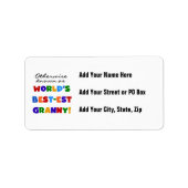 ベスト米国東部標準時刻おばあさんのギフトとしてさもなければ知られていて ラベル (正面)