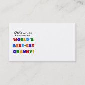 ベスト米国東部標準時刻おばあさんのギフトとしてさもなければ知られていて 名刺 (裏面)