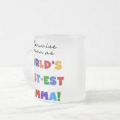 ベスト米国東部標準時刻ガンマギフトとしてさもなければ知られていて フロストグラスマグカップ (正面左)