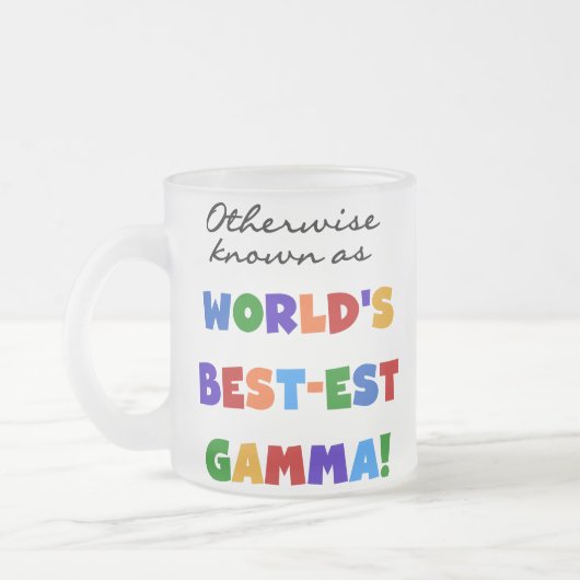 ベスト米国東部標準時刻ガンマギフトとしてさもなければ知られていて フロストグラスマグカップ (左)