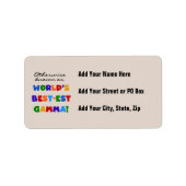 ベスト米国東部標準時刻ガンマギフトとしてさもなければ知られていて ラベル (正面)