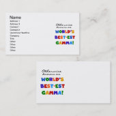 ベスト米国東部標準時刻ガンマギフトとしてさもなければ知られていて 名刺 (正面/裏面)