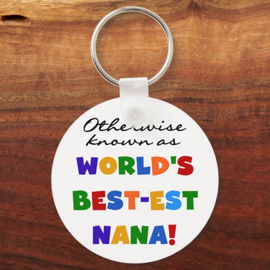 ベスト米国東部標準時刻ナナのTシャツとしてさもなければ知られていて キーホルダー (正面)