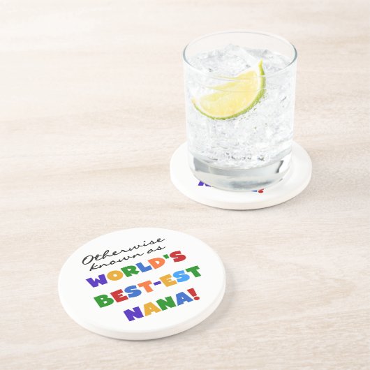 ベスト米国東部標準時刻ナナのTシャツとしてさもなければ知られていて コースター (側面)