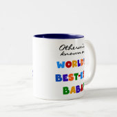 ベスト米国東部標準時刻ババのTシャツおよびギフトとしてさもなければ知られていて ツートーンマグカップ (正面右)