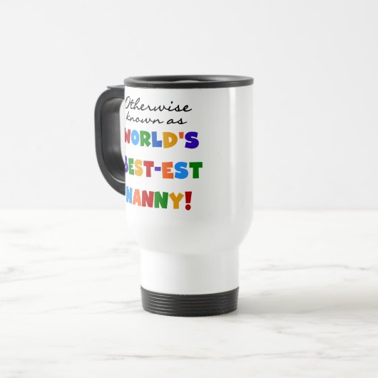 ベスト米国東部標準時刻乳母のギフトとしてさもなければ知られていて トラベルマグ (正面左)