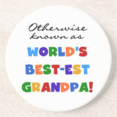 ベスト米国東部標準時刻祖父のギフトとしてさもなければ知られていて コースター (正面)