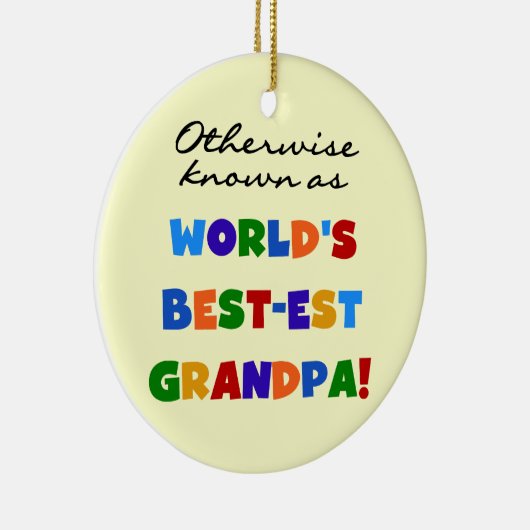 ベスト米国東部標準時刻祖父のギフトとしてさもなければ知られていて セラミックオーナメント (右)