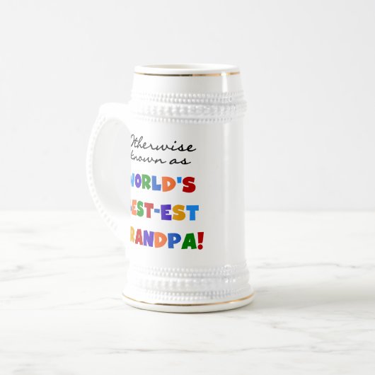 ベスト米国東部標準時刻祖父のギフトとしてさもなければ知られていて ビールジョッキ (正面左)