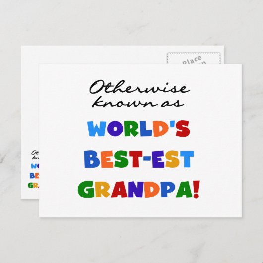 ベスト米国東部標準時刻祖父のギフトとしてさもなければ知られていて ポストカード (正面/裏面)