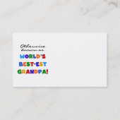 ベスト米国東部標準時刻祖父のギフトとしてさもなければ知られていて 名刺 (裏面)