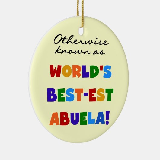 ベスト米国東部標準時刻Abuelaのギフトとしてさもなければ知られていて セラミックオーナメント (右)