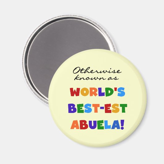 ベスト米国東部標準時刻Abuelaのギフトとしてさもなければ知られていて マグネット (正面/裏面)
