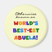 ベスト米国東部標準時刻Abuelaのギフトとしてさもなければ知られていて マグネット (正面)