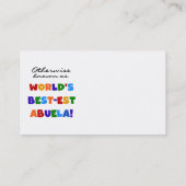 ベスト米国東部標準時刻Abuelaのギフトとしてさもなければ知られていて 名刺 (裏面)