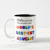 ベスト米国東部標準時刻Abueloのギフトとしてさもなければ知られていて ツートーンマグカップ (左)