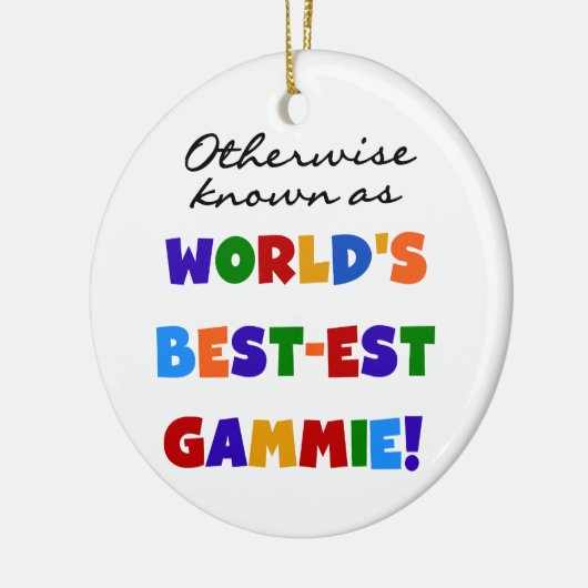 ベスト米国東部標準時刻GammieのTシャツとしてさもなければ知られていて セラミックオーナメント (左)