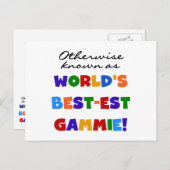 ベスト米国東部標準時刻GammieのTシャツとしてさもなければ知られていて ポストカード (正面/裏面)