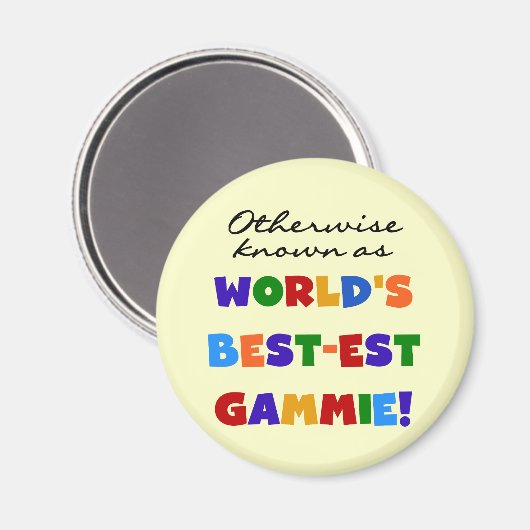 ベスト米国東部標準時刻GammieのTシャツとしてさもなければ知られていて マグネット (正面/裏面)