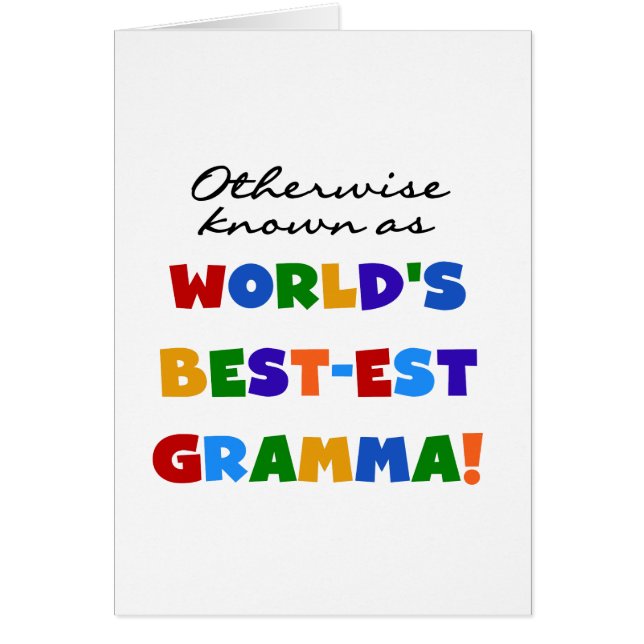 ベスト米国東部標準時刻GrammaのTシャツとしてさもなければ知られていて (正面)