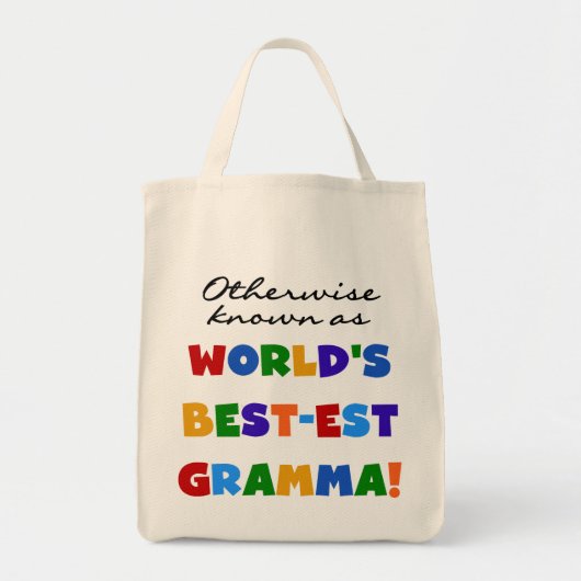 ベスト米国東部標準時刻GrammaのTシャツとしてさもなければ知られていて トートバッグ (正面)