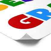 ベスト米国東部標準時刻GrammaのTシャツとしてさもなければ知られていて ポスター (角)