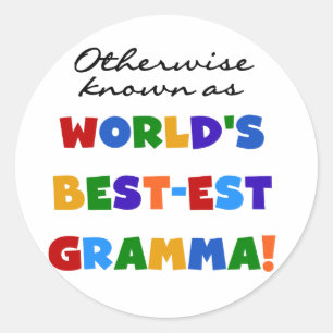 ベスト米国東部標準時刻GrammaのTシャツとしてさもなければ知られていて ラウンドシール