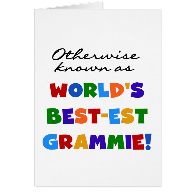 ベスト米国東部標準時刻Grammieのギフトとしてさもなければ知られていて (正面)