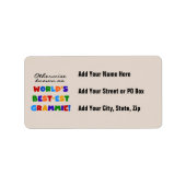 ベスト米国東部標準時刻Grammieのギフトとしてさもなければ知られていて ラベル (正面)