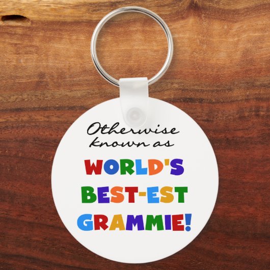 ベスト米国東部標準時刻GrammieのTシャツとしてさもなければ知られていて キーホルダー (正面)