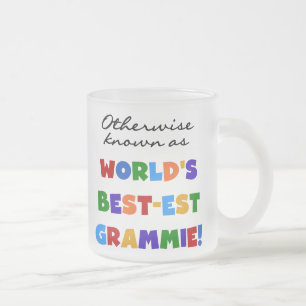 ベスト米国東部標準時刻GrammieのTシャツとしてさもなければ知られていて フロストグラスマグカップ