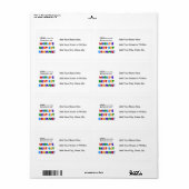 ベスト米国東部標準時刻GrammieのTシャツとしてさもなければ知られていて ラベル (フルシート)