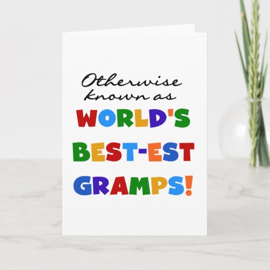 ベスト米国東部標準時刻Grampsとしてさもなければ知られていて カード (正面)