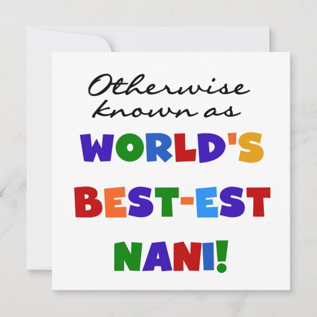 ベスト米国東部標準時刻NaniのTシャツおよびギフトとしてさもなければ知られていて (正面)