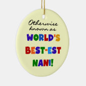 ベスト米国東部標準時刻NaniのTシャツおよびギフトとしてさもなければ知られていて セラミックオーナメント (右)