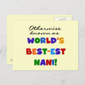 ベスト米国東部標準時刻NaniのTシャツおよびギフトとしてさもなければ知られていて ポストカード (正面/裏面)