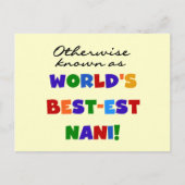 ベスト米国東部標準時刻NaniのTシャツおよびギフトとしてさもなければ知られていて ポストカード (正面)