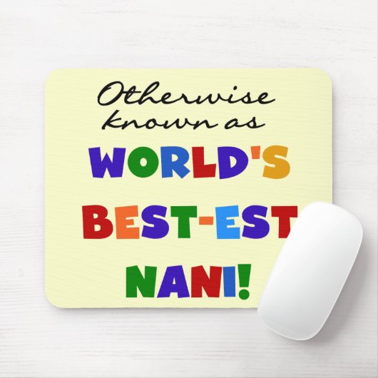 ベスト米国東部標準時刻NaniのTシャツおよびギフトとしてさもなければ知られていて マウスパッド (マウス)