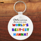 ベスト米国東部標準時刻Nannaのギフトとしてさもなければ知られていて キーホルダー (正面)